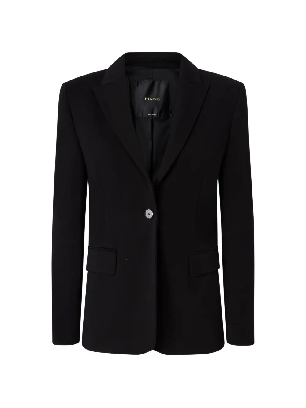 PINKO single-breasted peak-lapels blazer - Grau