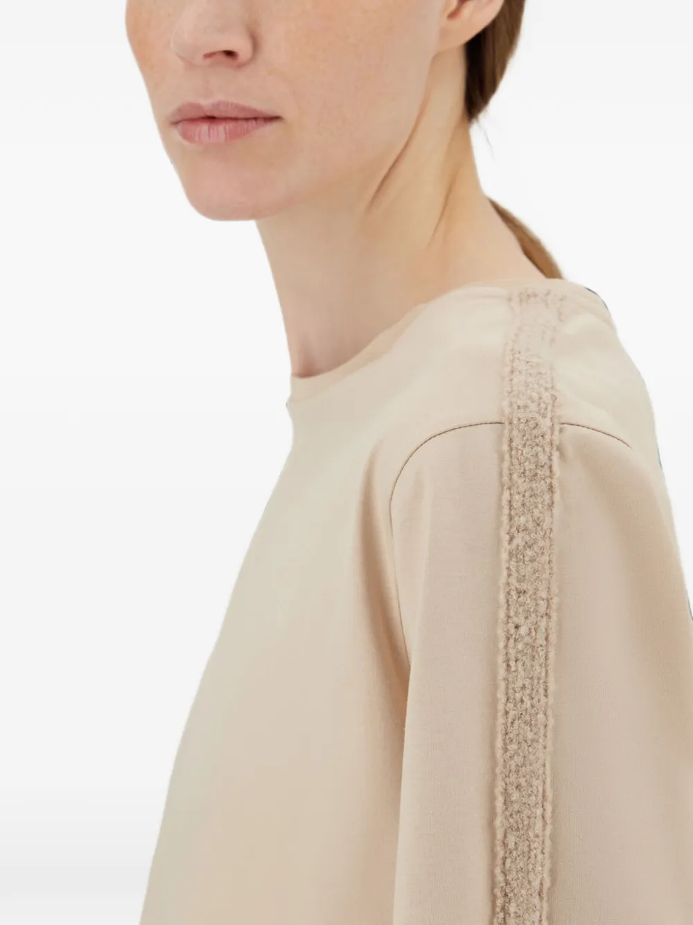 Herno Resort zwaargewicht jersey T-shirt Beige