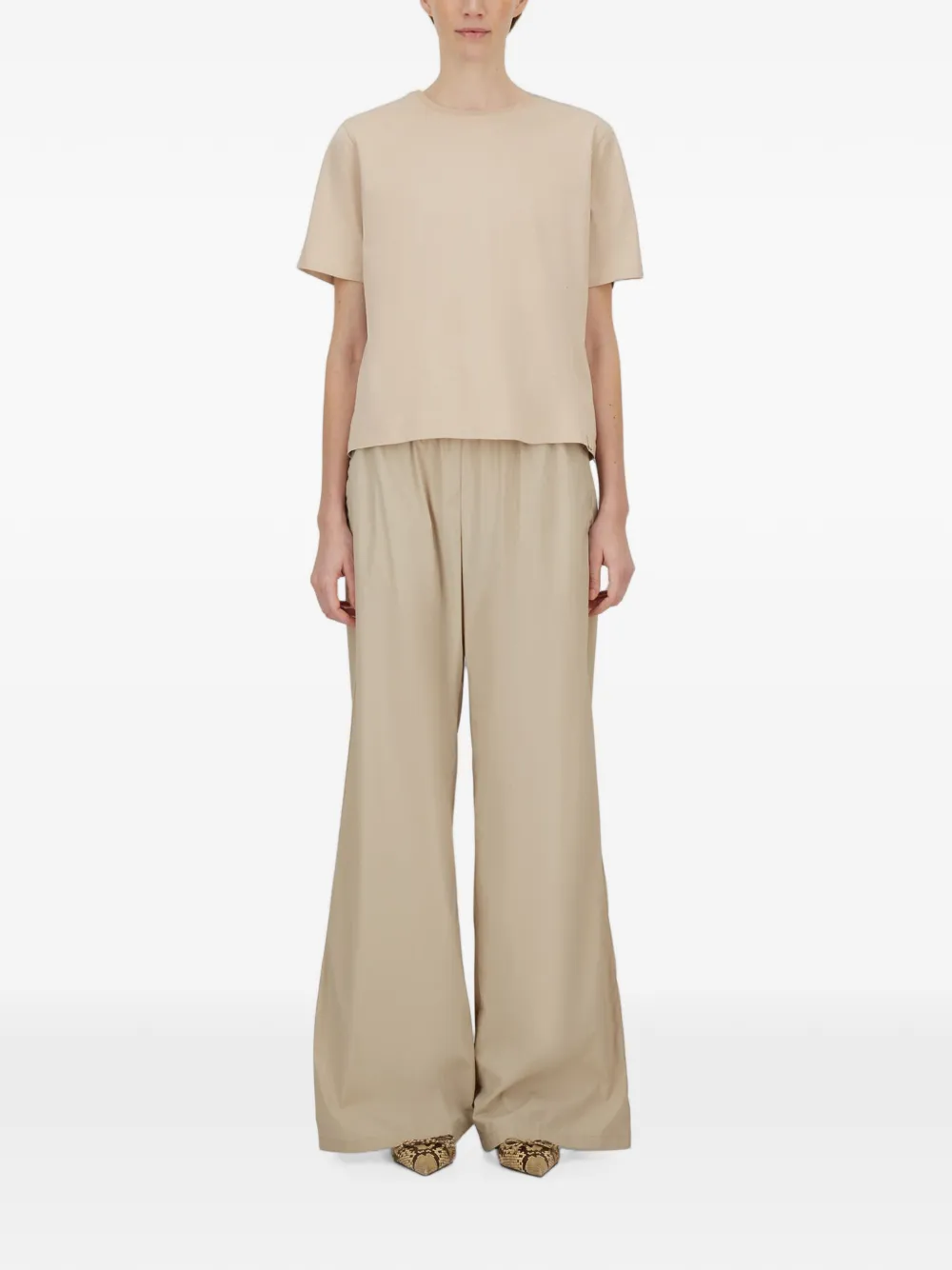 Herno Resort zwaargewicht jersey T-shirt Beige
