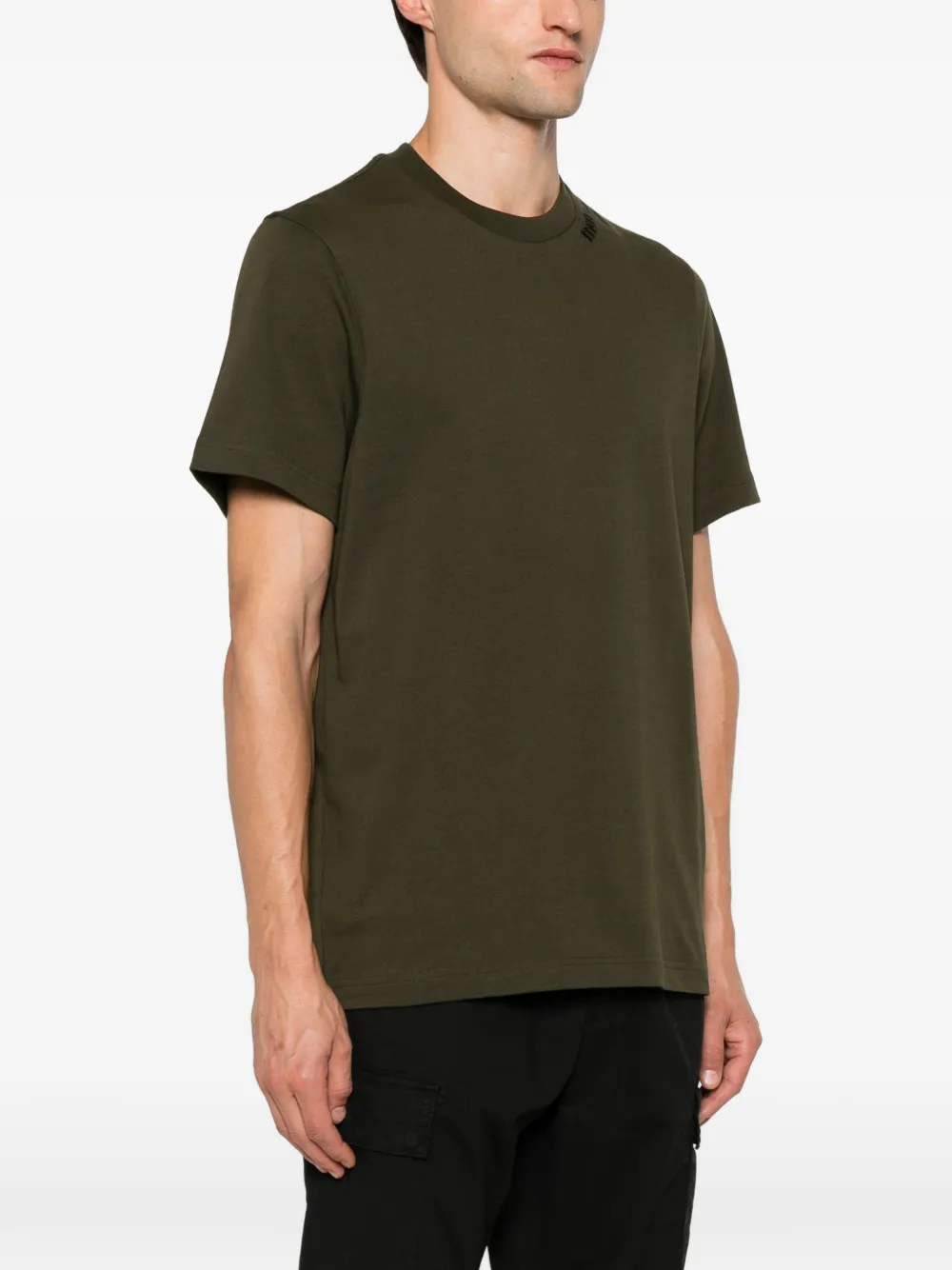 Moncler T-shirt met logopatch Groen