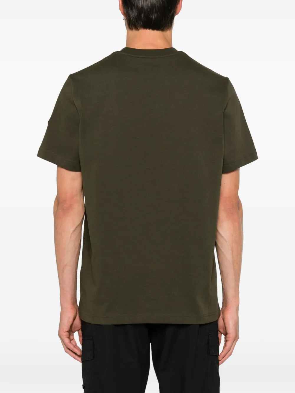 Moncler T-shirt met logopatch Groen