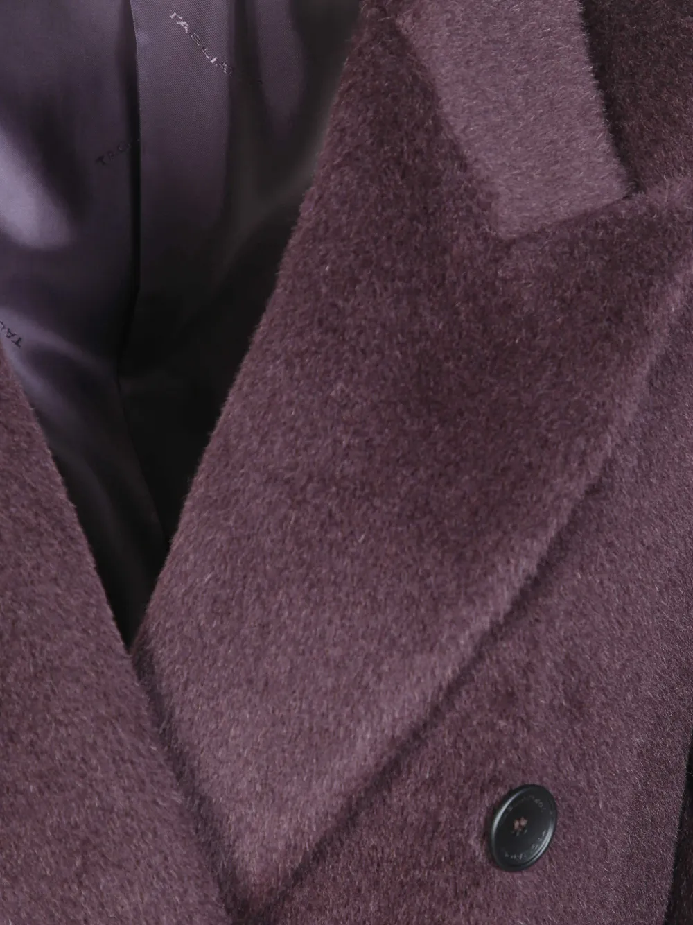 Tagliatore Jole double-breasted belted coat Paars