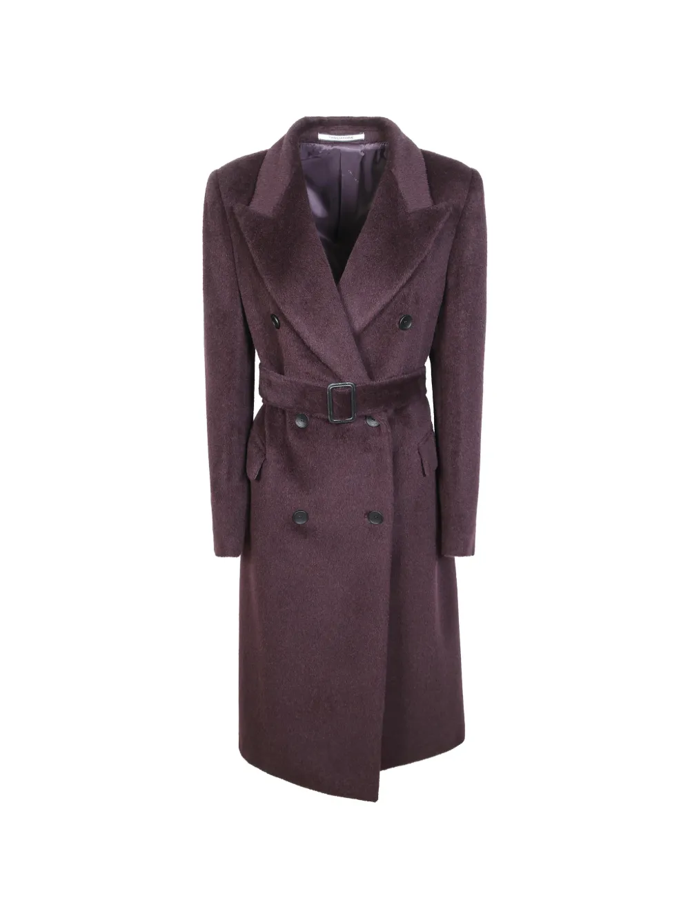 Tagliatore Jole double-breasted belted coat - Violett