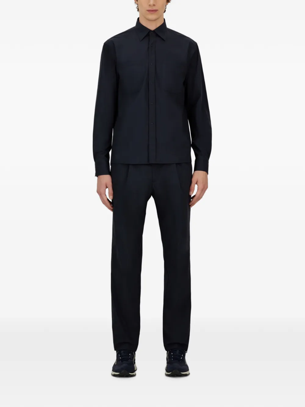 Herno Overhemd met borstzak Blauw