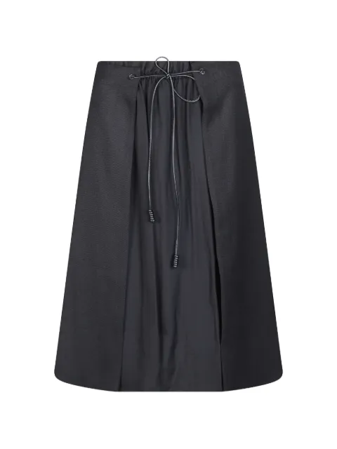 Moncler logo-patch A-line midi skirt