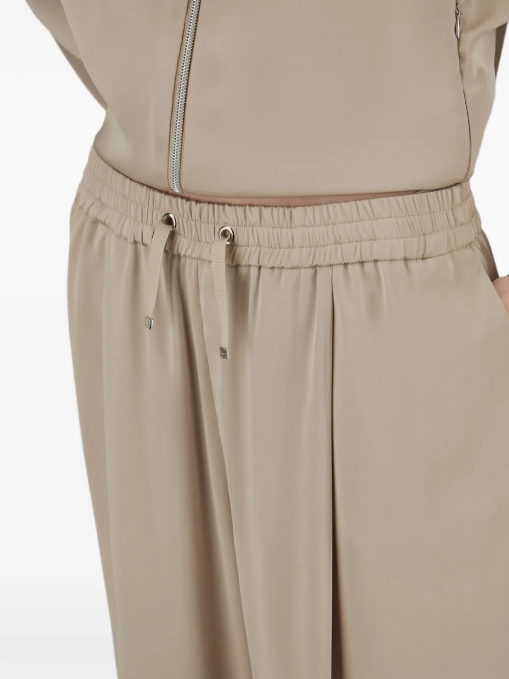Herno Resort geplooide trainingsbroek Beige