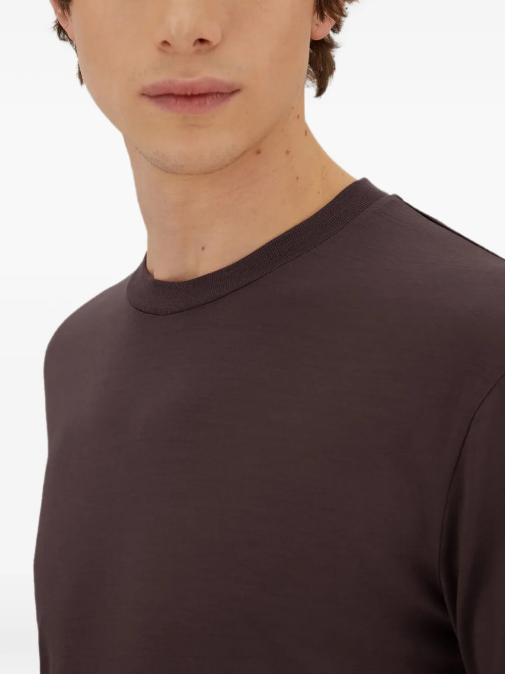 Herno T-shirt met ronde hals Bruin