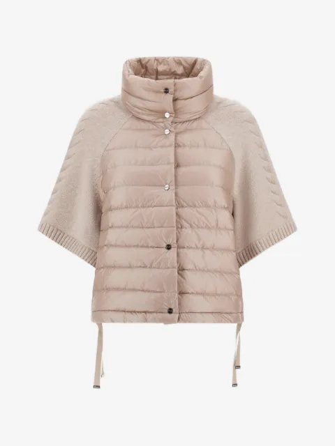 Herno Resort quilted cable-knit jacket