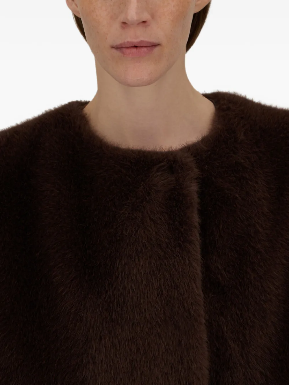 Herno Mouwloze jas Bruin