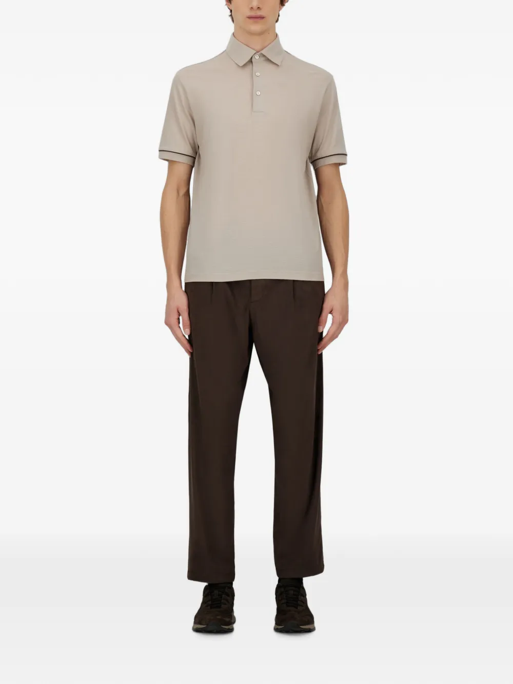 Herno Resort wollen poloshirt Beige