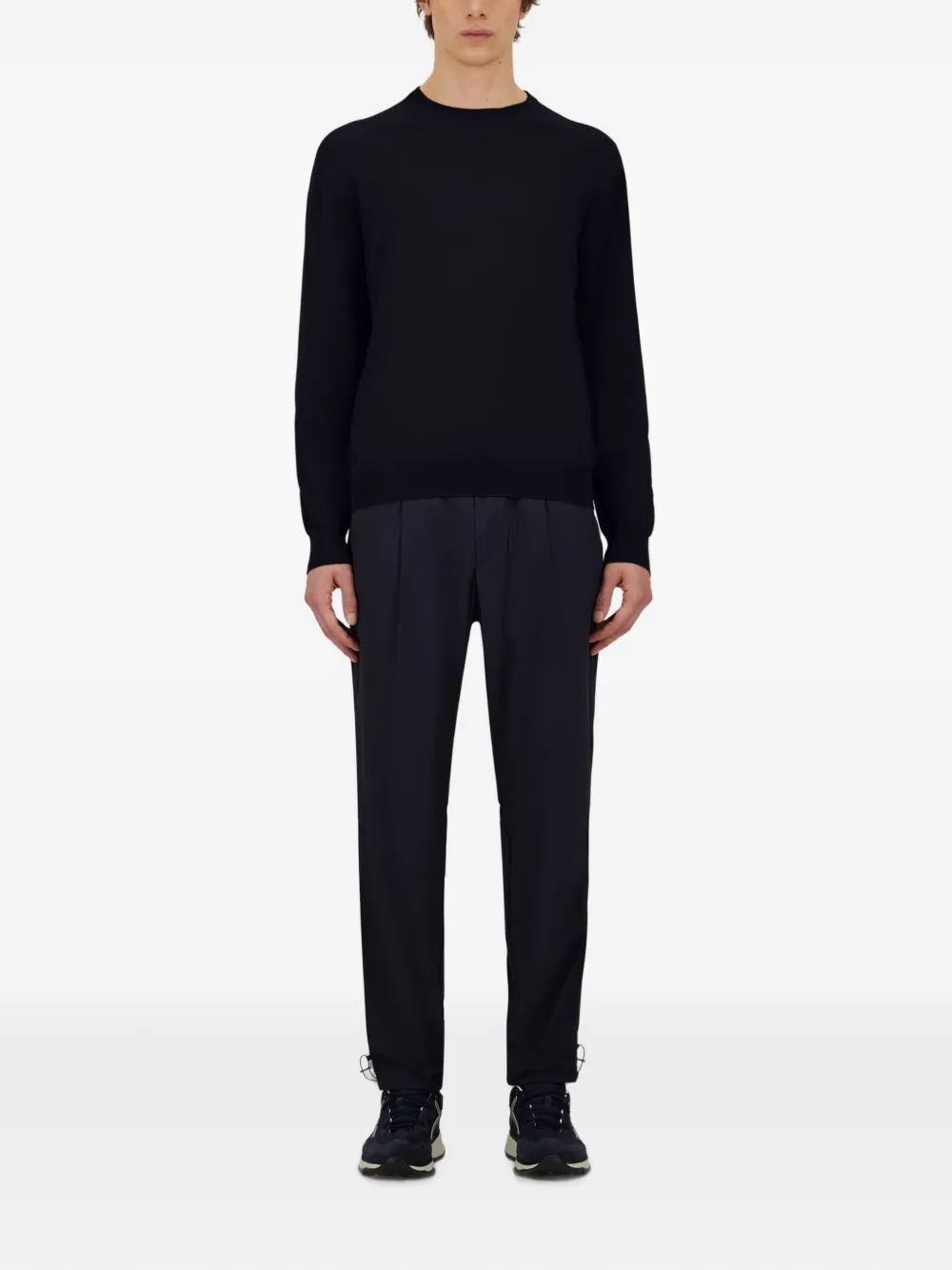 Herno Resort trui met stiksels Blauw