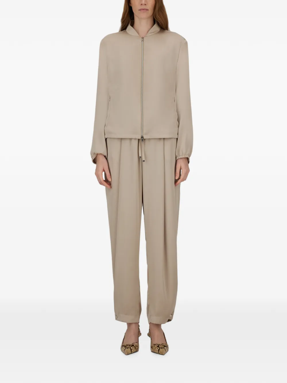 Herno Bomberjack met rits Beige