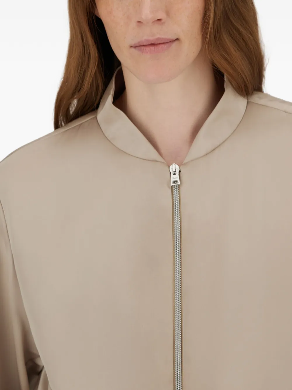 Herno Bomberjack met rits Beige