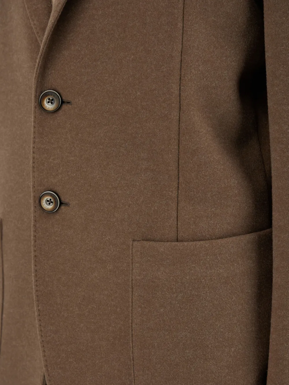Herno Blazer met enkele rij knopen Bruin