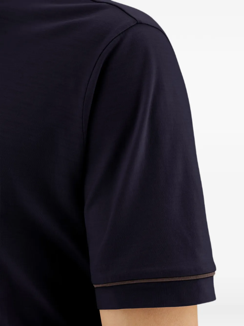 Herno Wollen poloshirt Blauw
