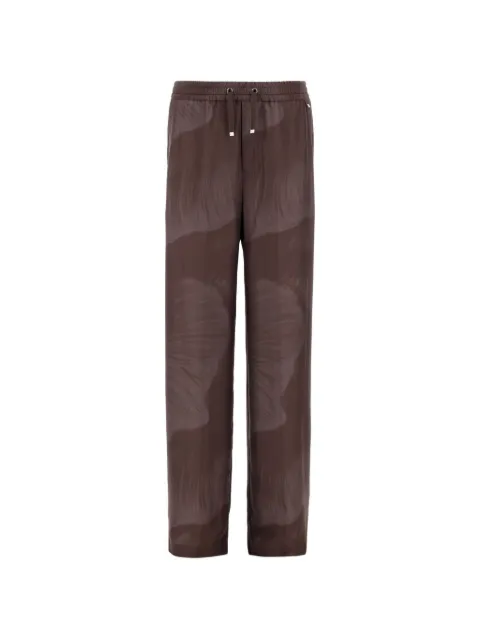 Herno floral-print silk trousers