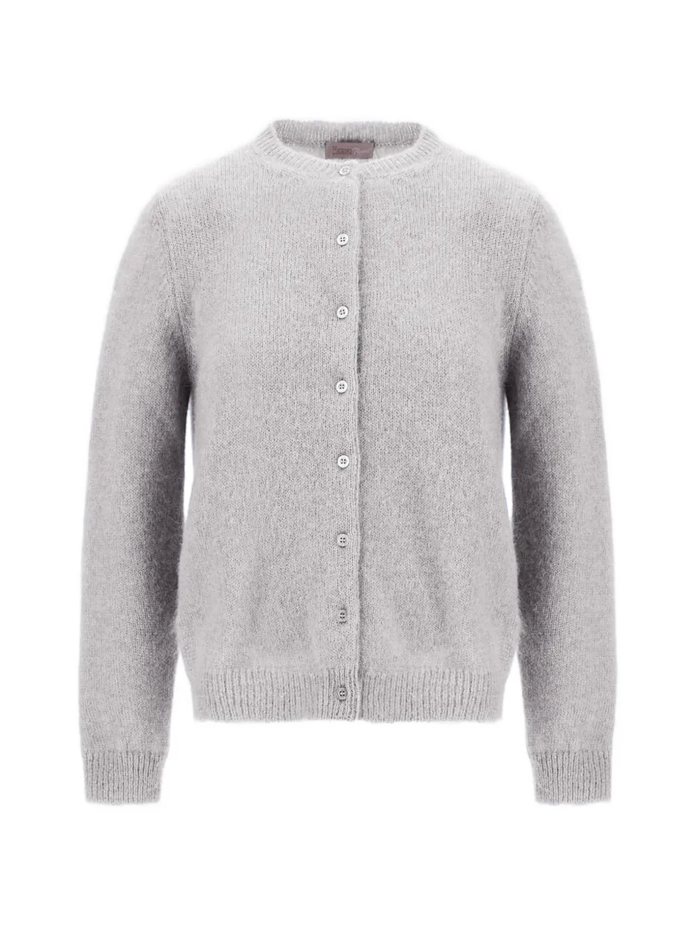 Herno crew-neck long-sleeve cardigan - Grigio