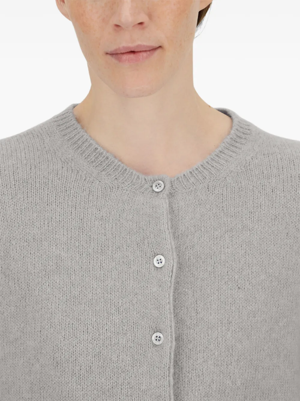 Herno Vest met ronde hals Grijs