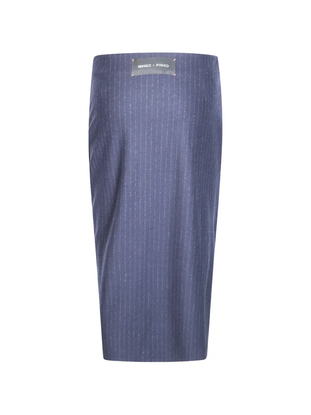 PINKO pinstripe draped midi skirt - Blu