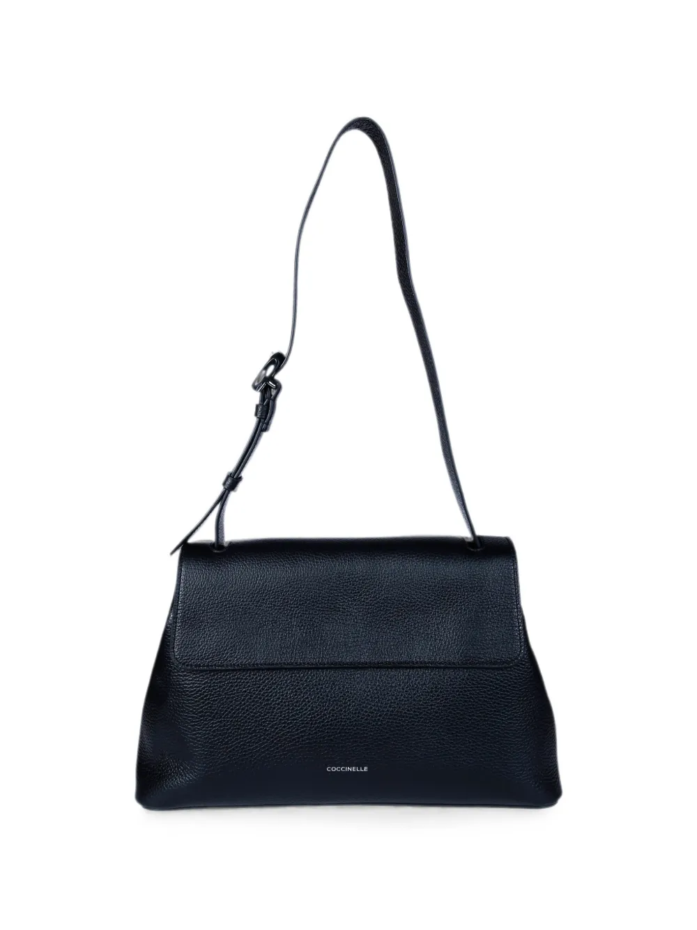 Coccinelle Fern pebbled-leather shoulder bag - Schwarz