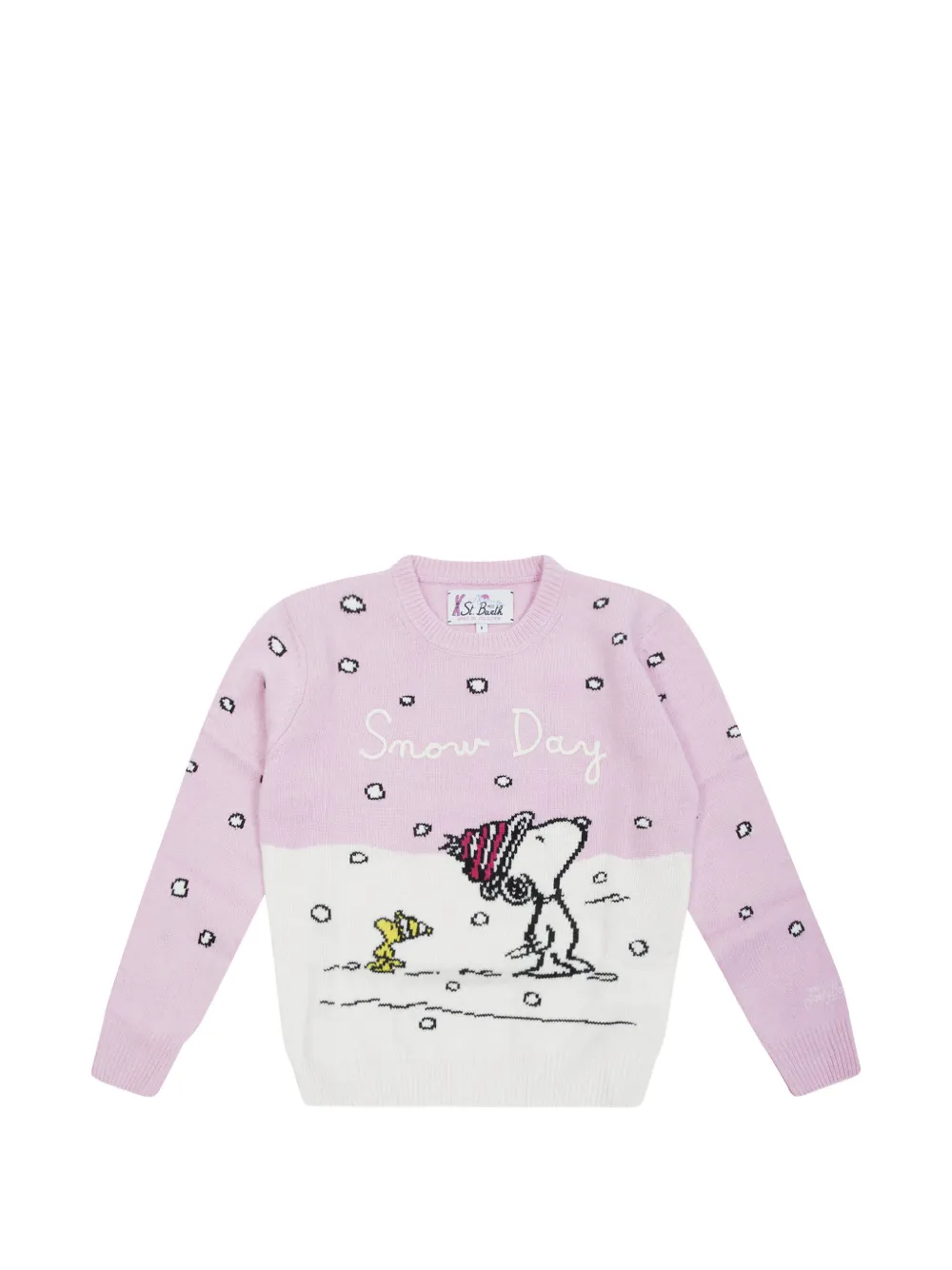 MC2 Saint Barth Kids x Peanuts Princess intarsia-knit sweater Roze