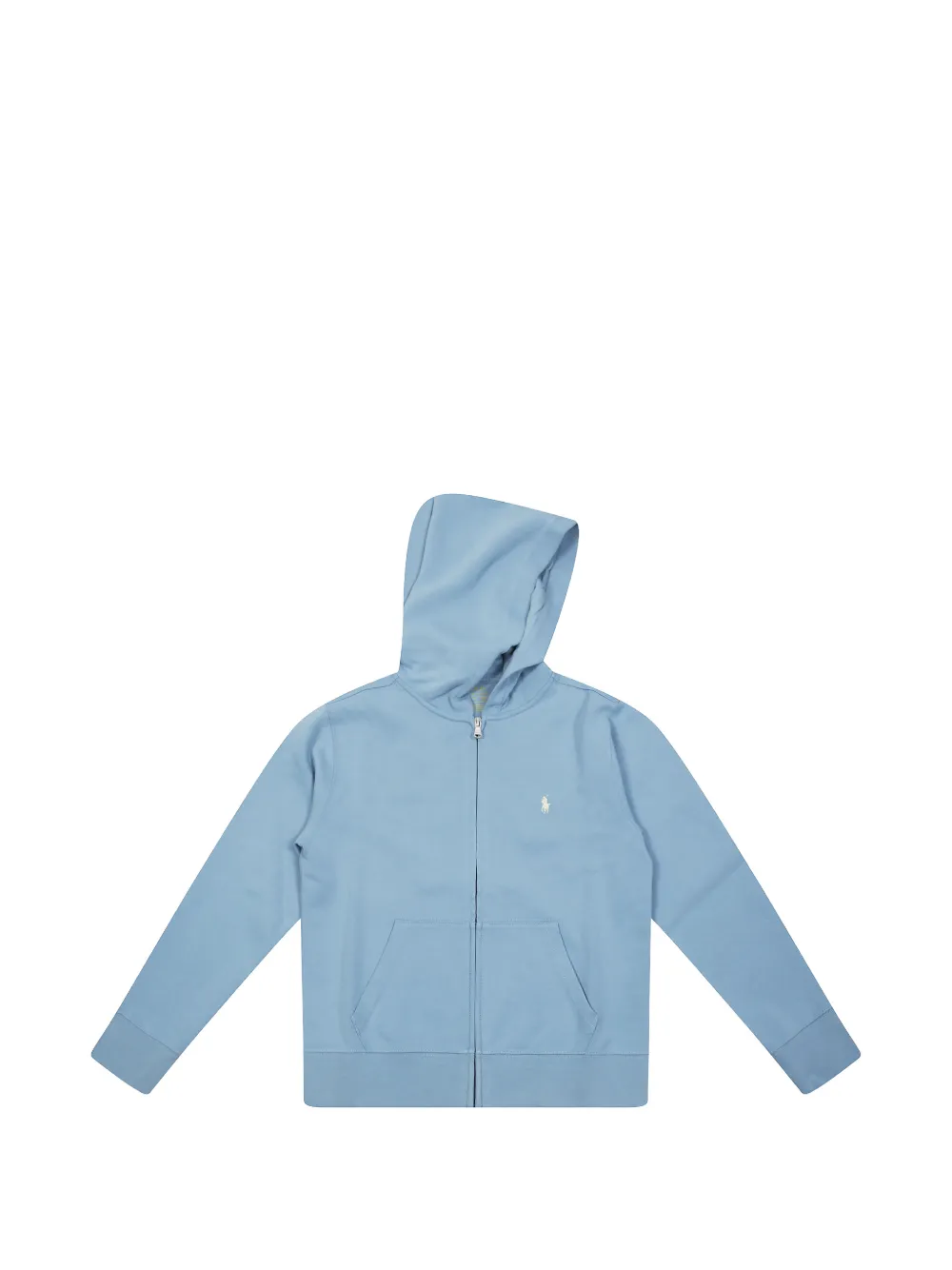 POLO RALPH LAUREN KIDS logo-embroidered zip-up hoodie - Blu