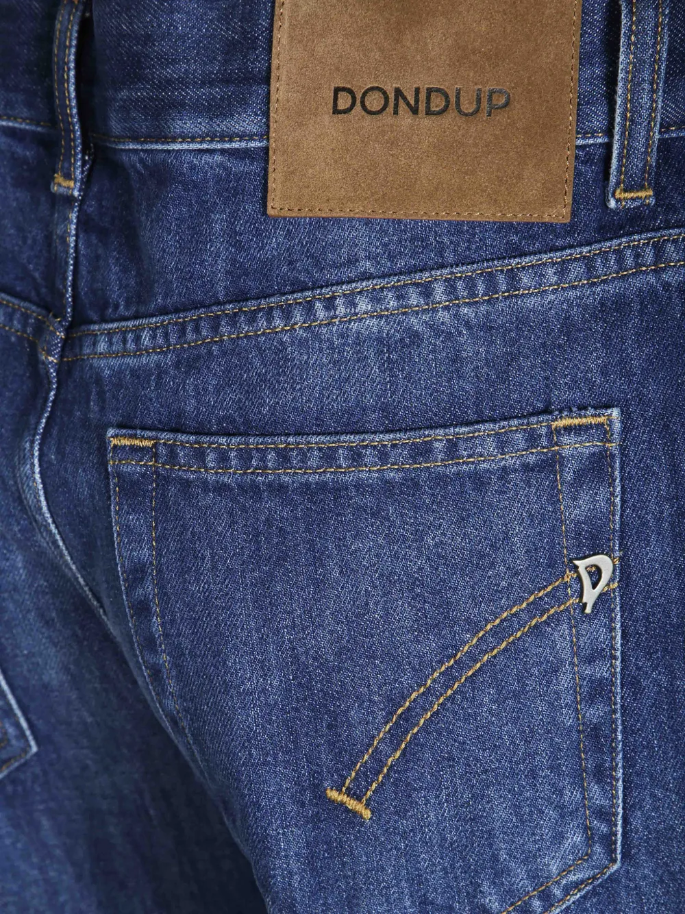 DONDUP Dafne straight jeans met vervaagd effect Blauw