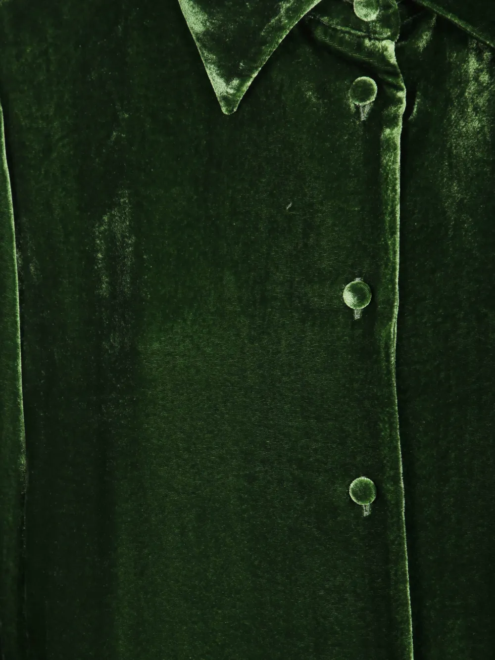 P.A.R.O.S.H. Fluwelen blouse Groen