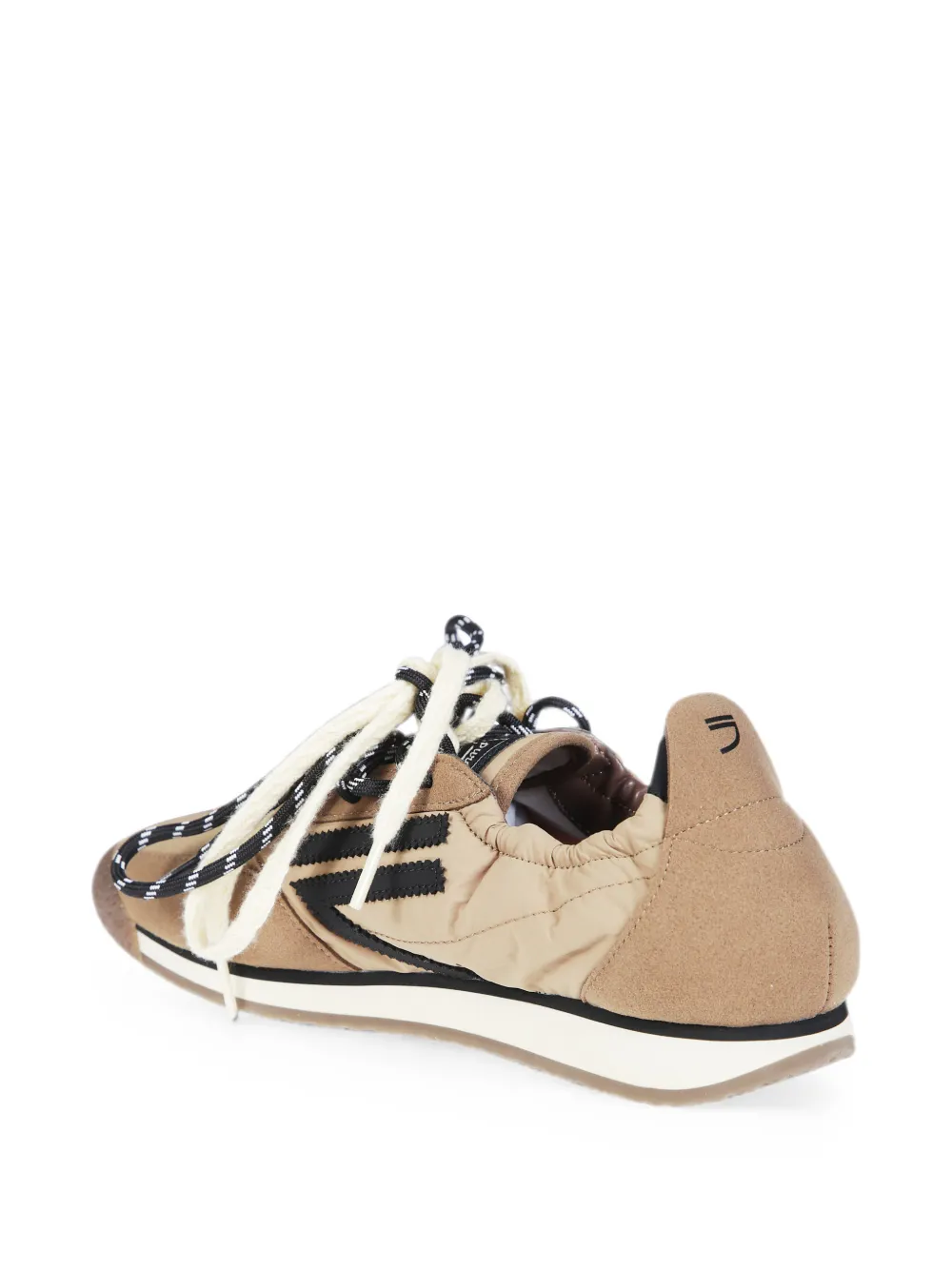 Puraai 6.02 Panther panelled sneakers Beige