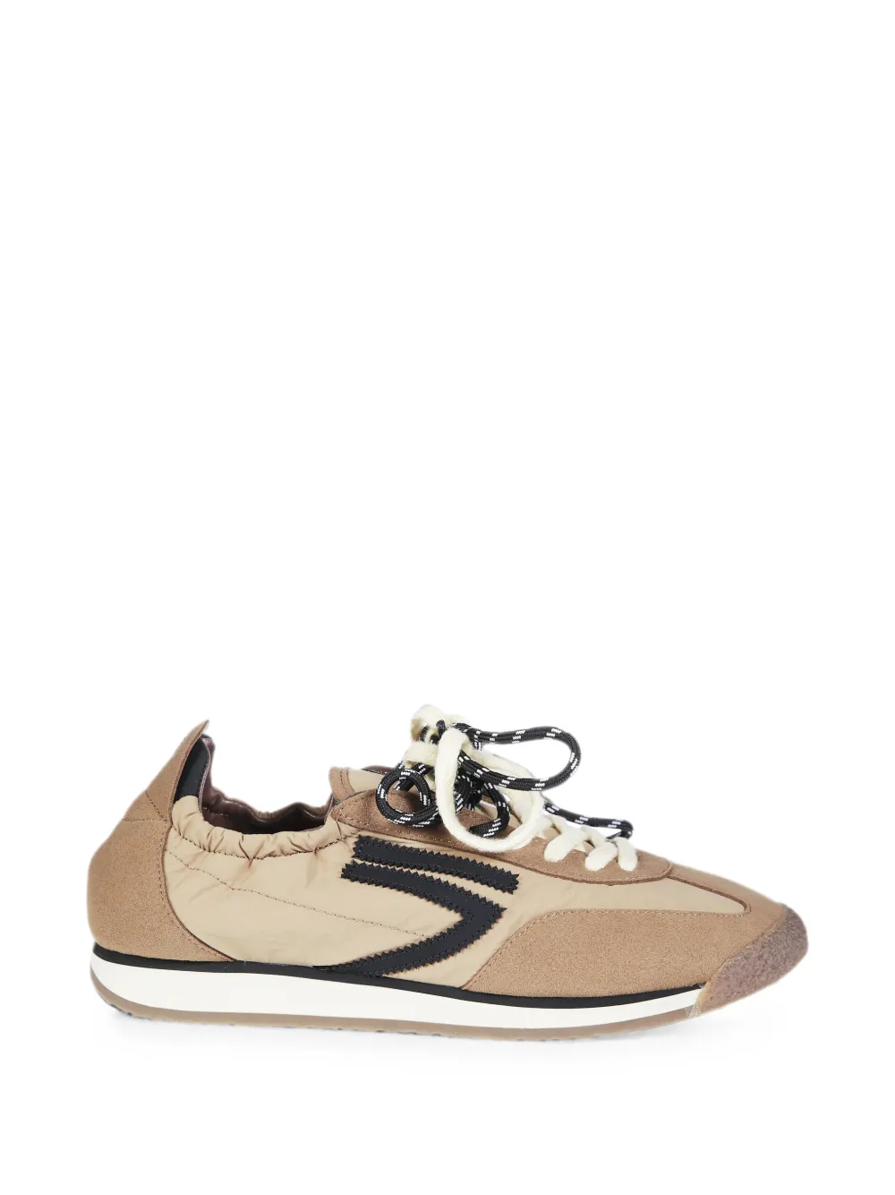 Puraai 6.02 Panther panelled sneakers Beige
