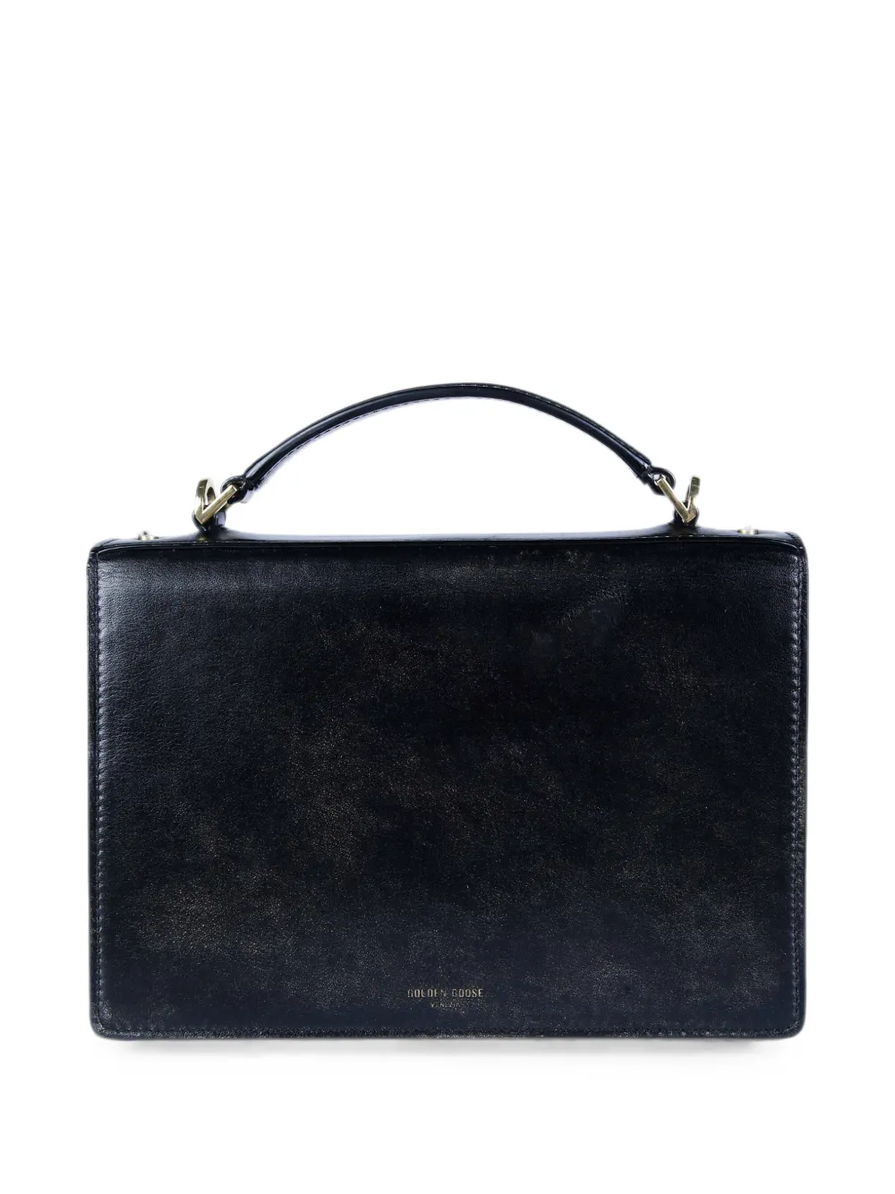 Golden Goose Venezia leren clutch Zwart