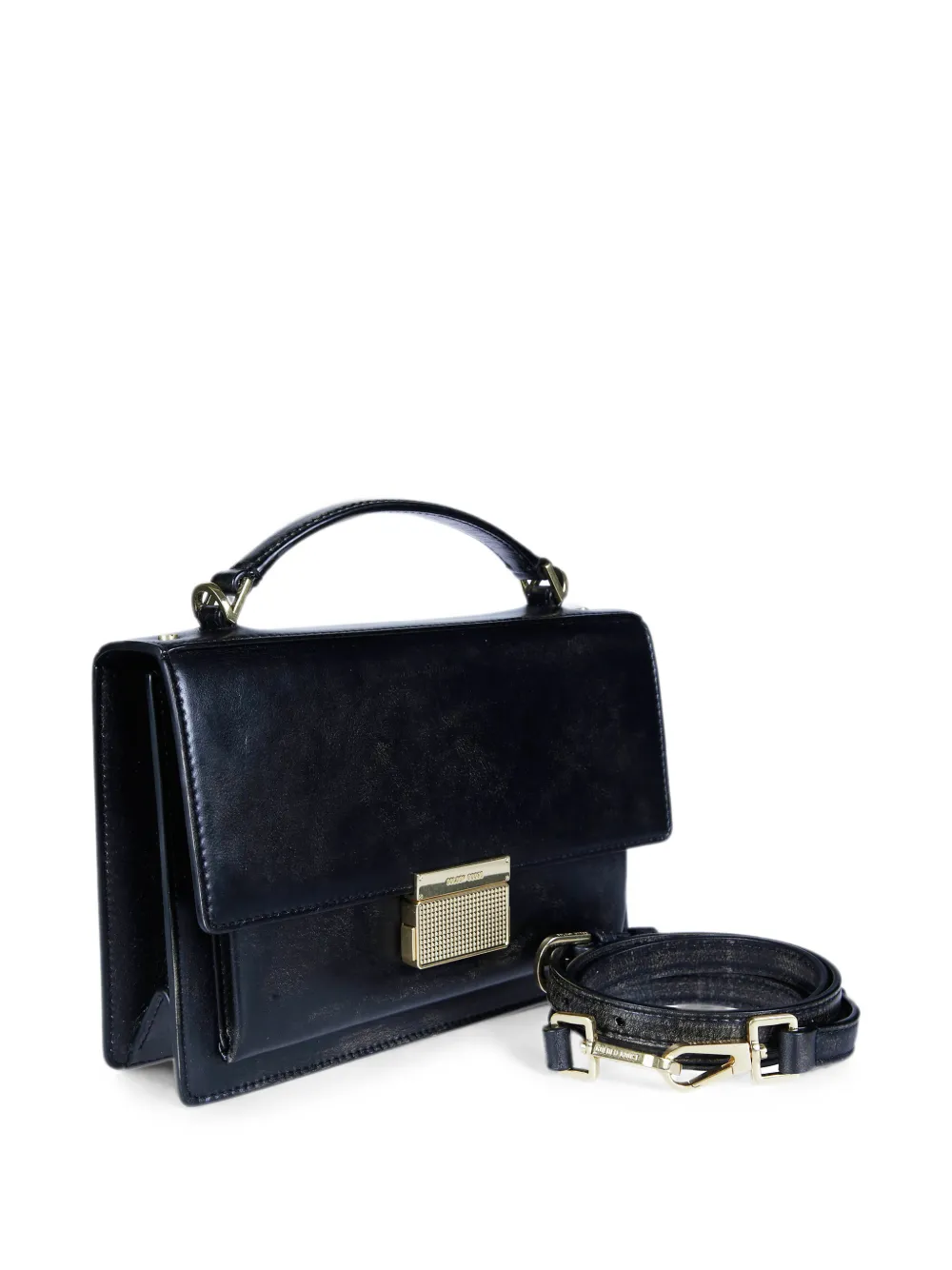 Golden Goose Venezia leren clutch Zwart