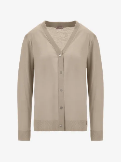 Herno ribbed-knit V-neck cardigan