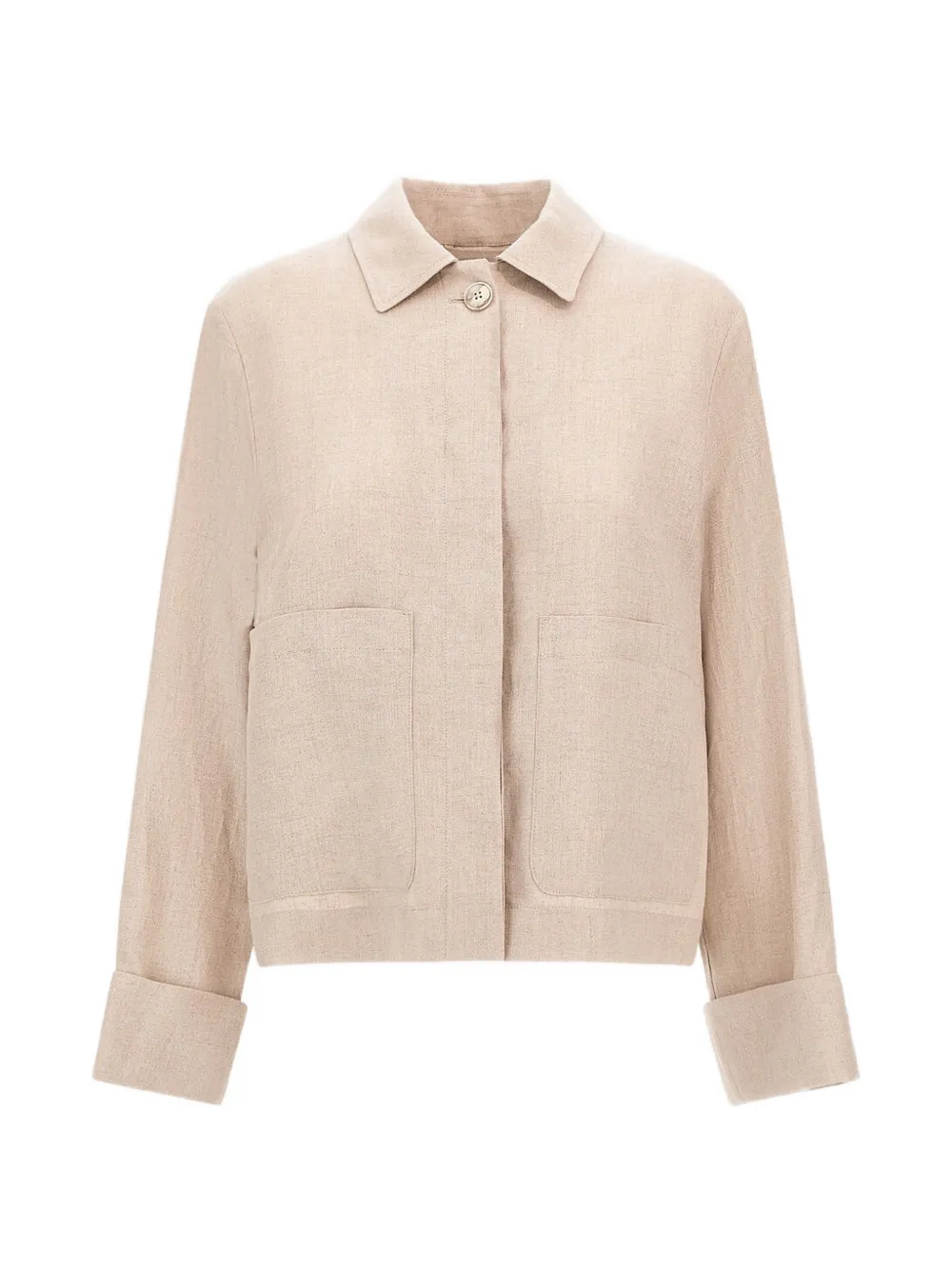 Herno fade-effect linen jacket - Toni neutri