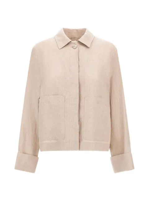 Herno fade-effect linen jacket