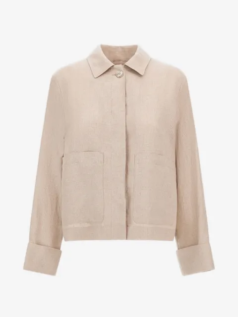 Herno Leinenjacke mit ausgeblichenem Effekt