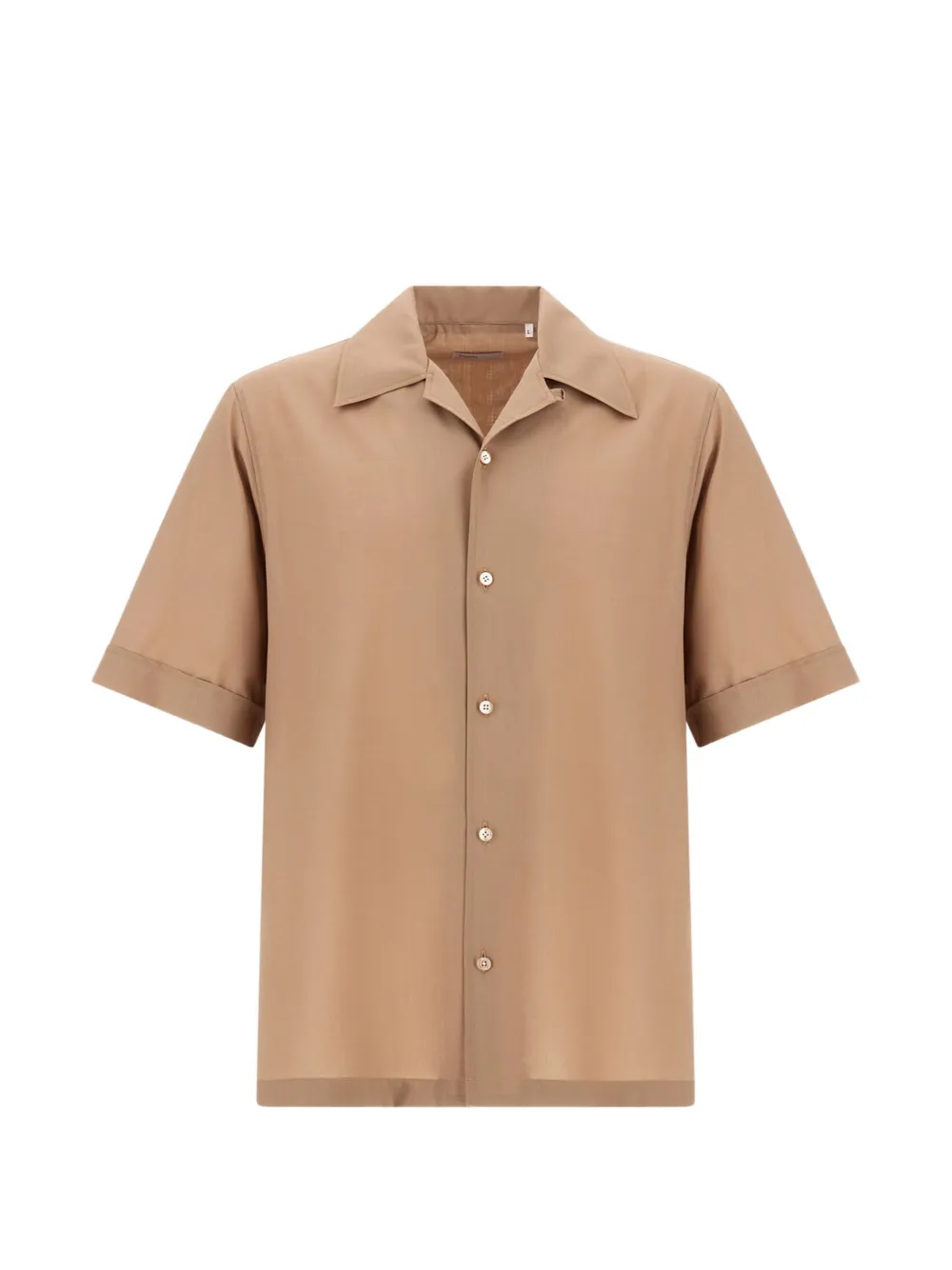 Herno bowling-collar shirt - Toni neutri