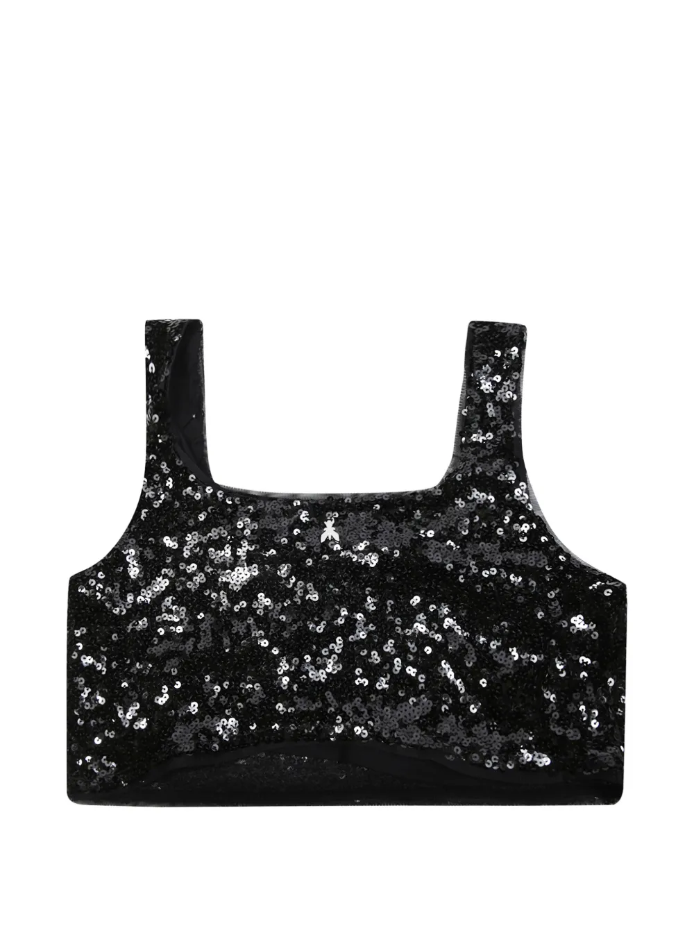 Patrizia Pepe girl sequin-embellished top - Nero