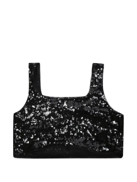 Patrizia Pepe girl sequin-embellished top