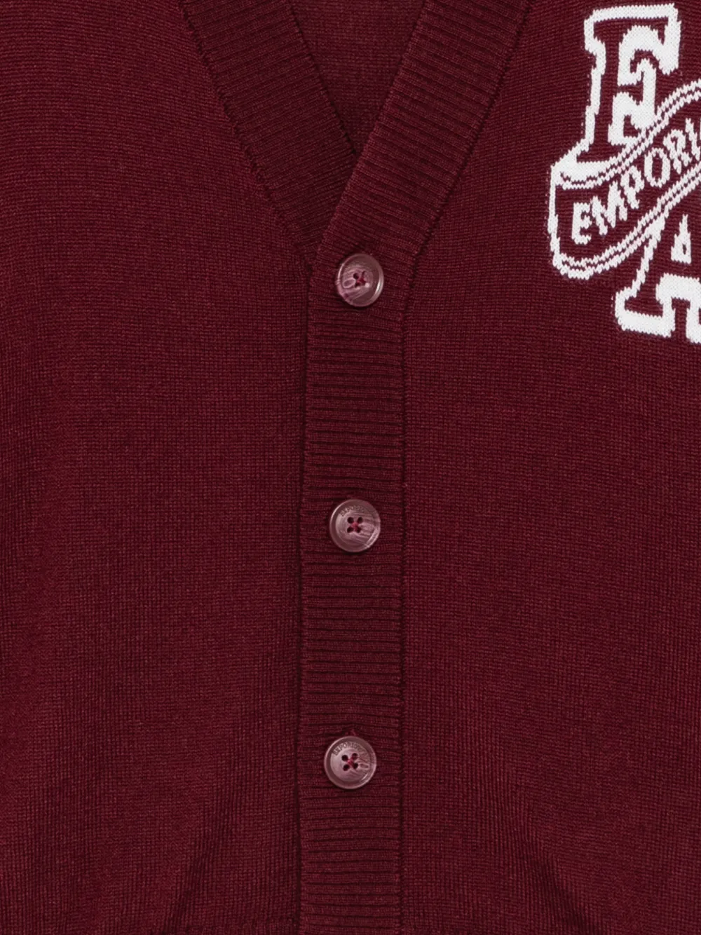 Emporio Armani Kids Vest met logopatch Rood