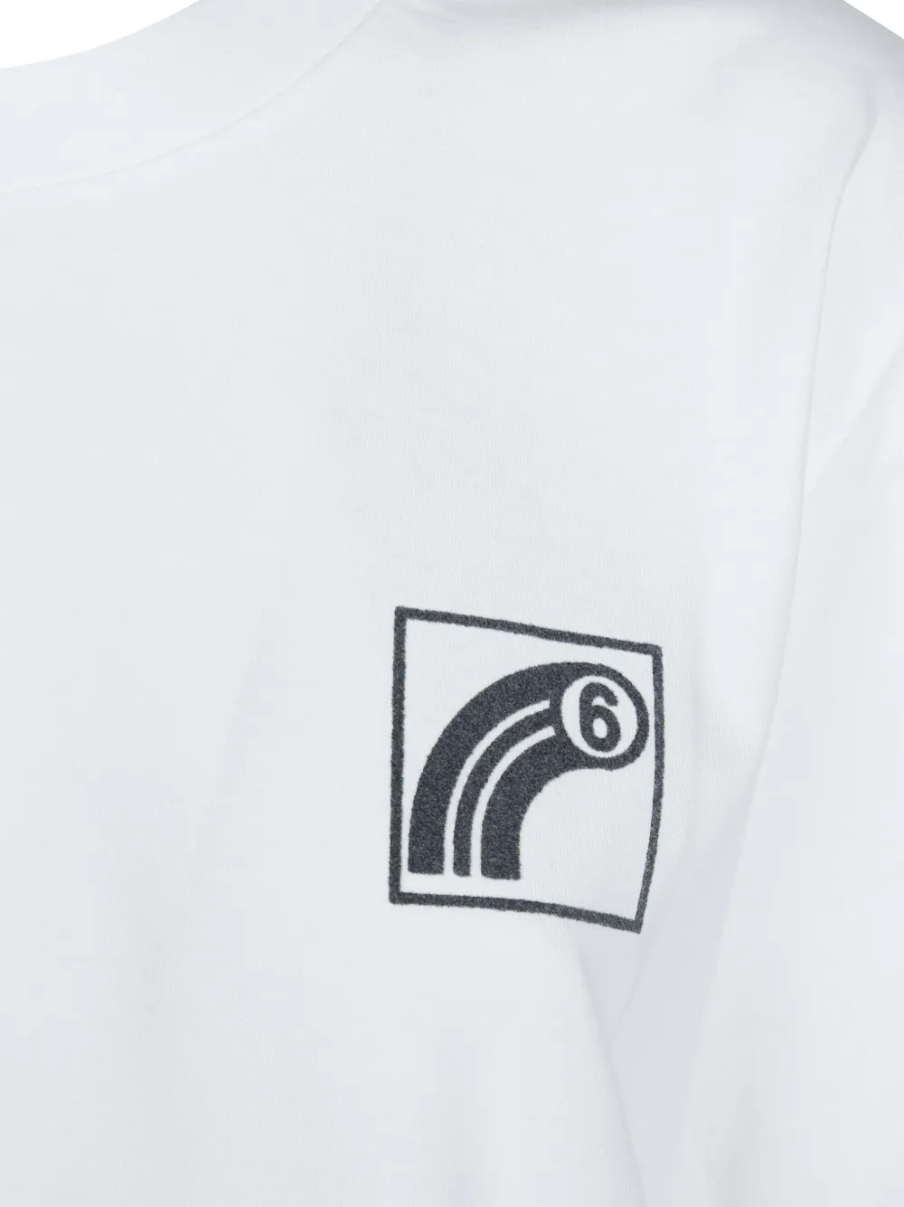 MM6 Maison Margiela T-shirt met grafische print Wit