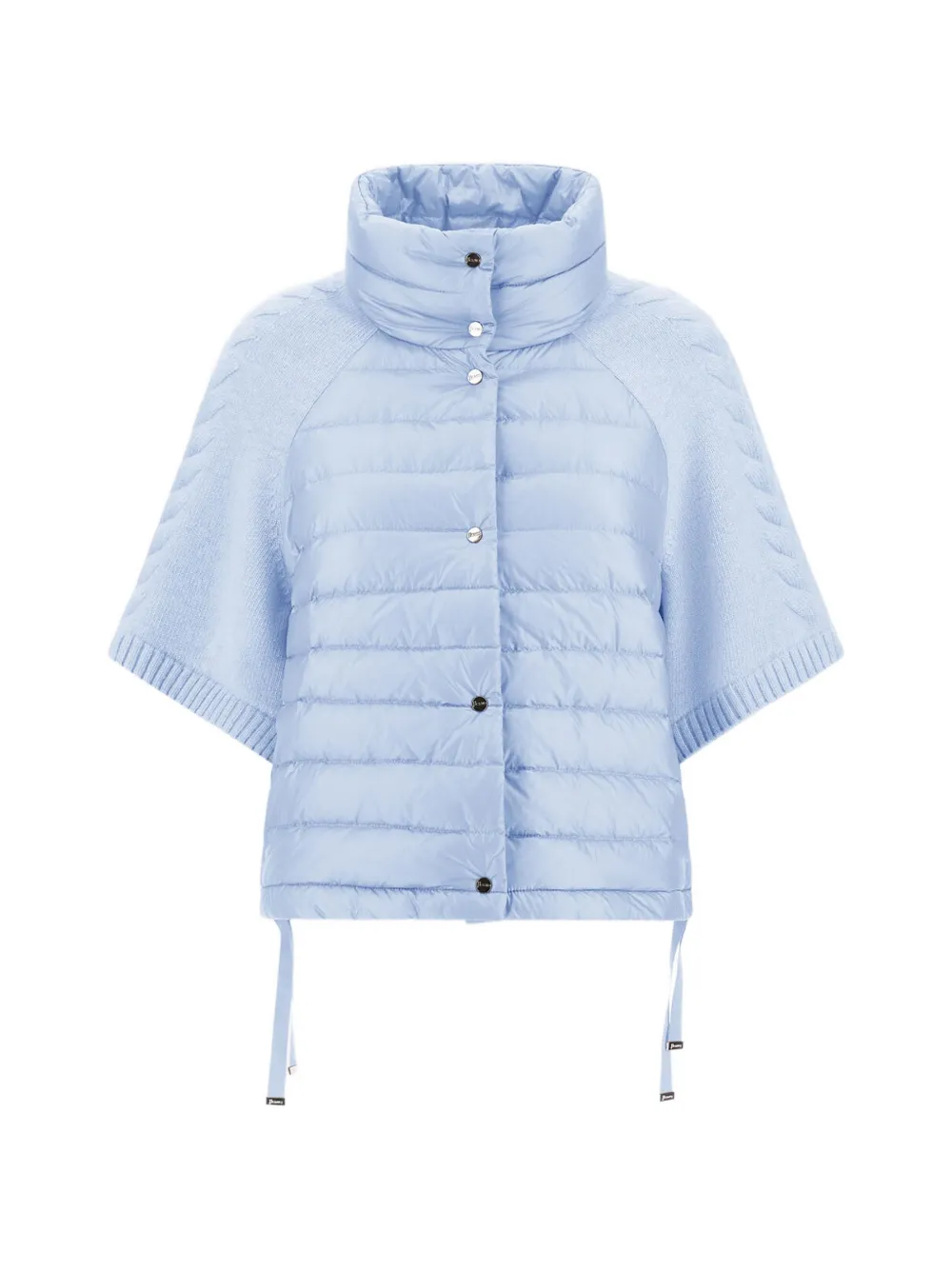 Herno quilted cable-knit jacket - Blu