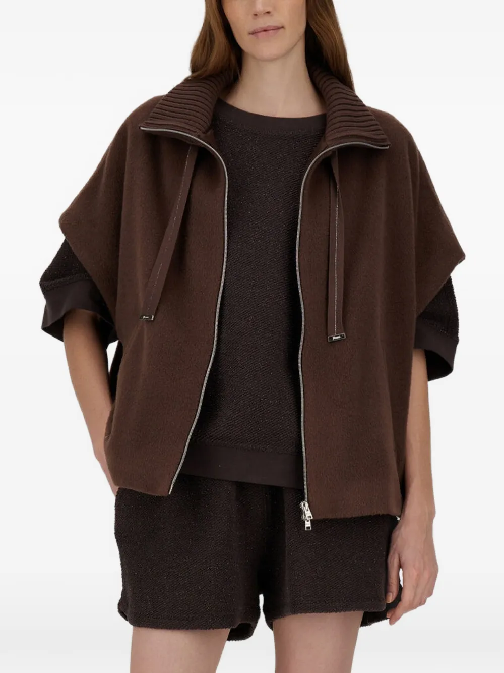 Herno boat-neck sweater - Marrone