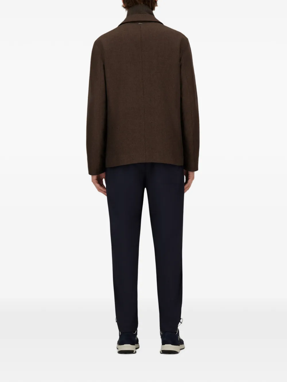 Herno Blazer met enkele rij knopen Bruin