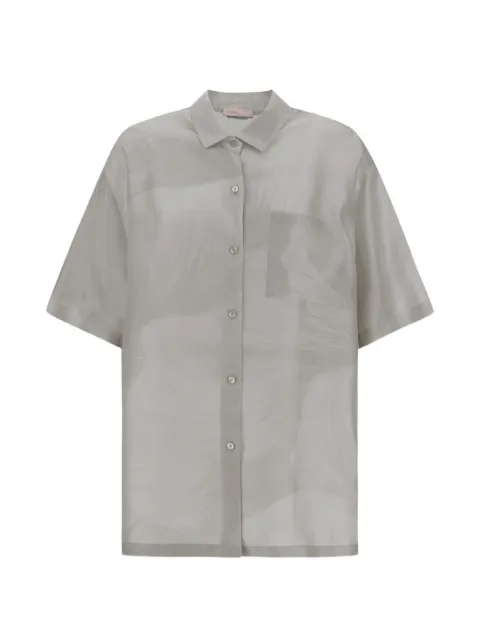 Herno Resort floral-print silk shirt