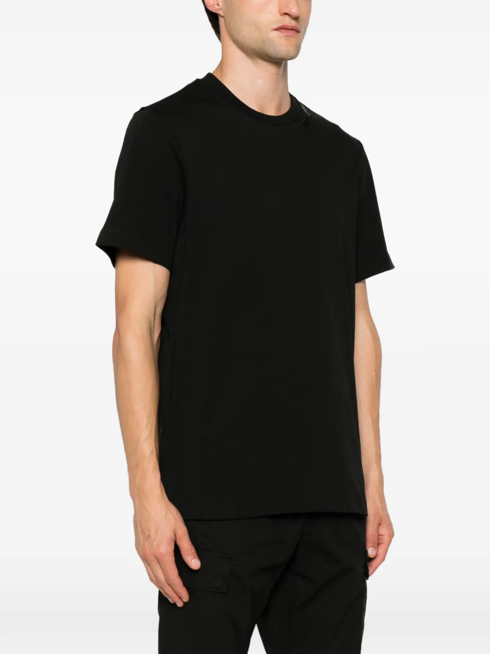 Moncler T-shirt met geborduurd logo Zwart