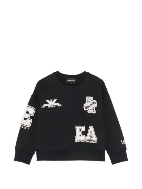 Emporio Armani Kids Suéter com patch de logo