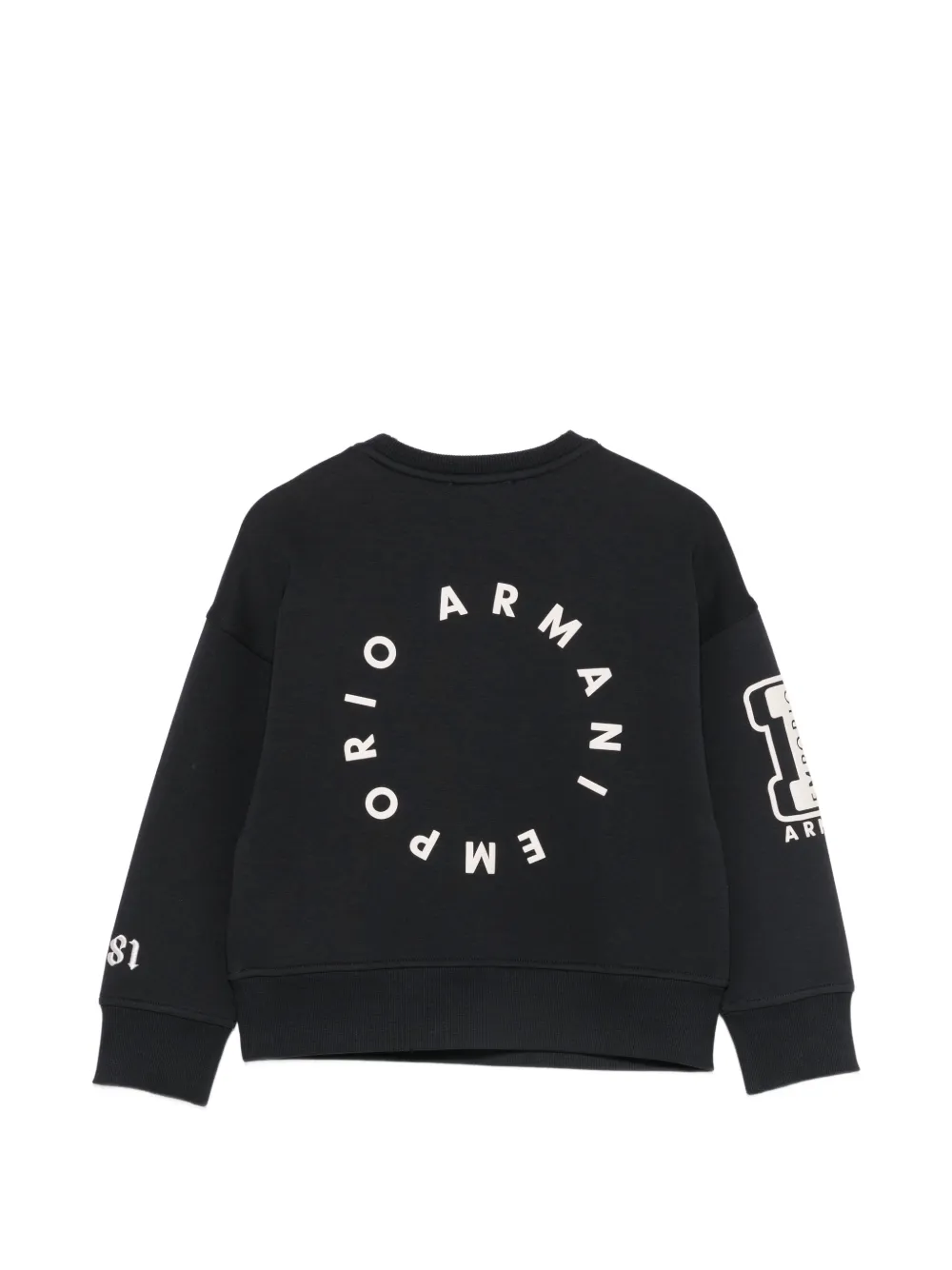 Emporio Armani Kids Trui met logopatch Blauw