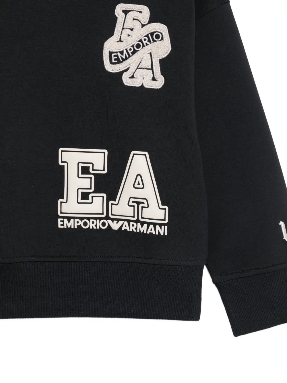Emporio Armani Kids Trui met logopatch Blauw