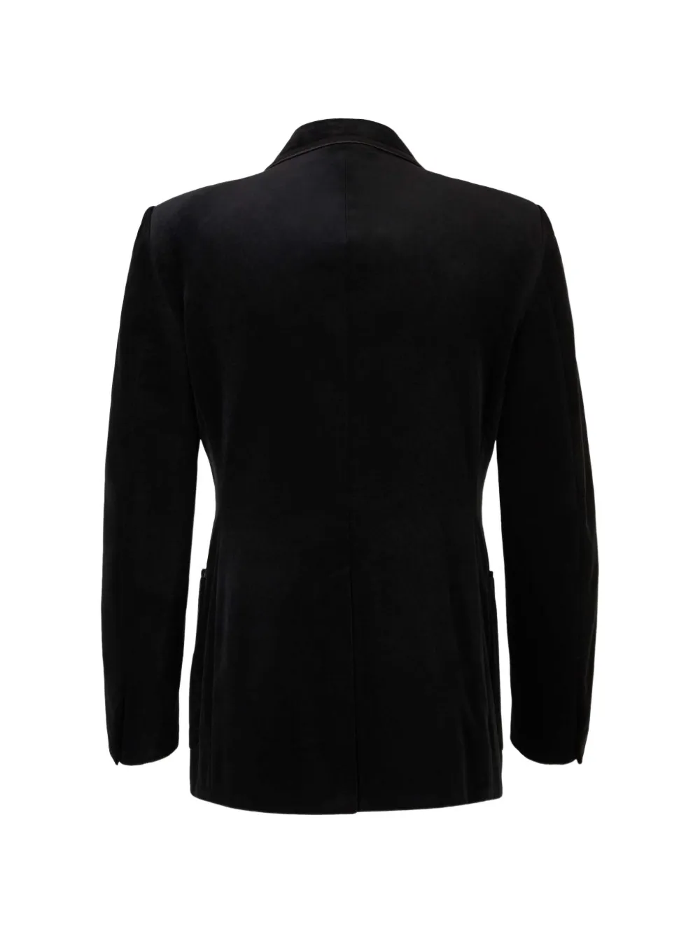 TOM FORD Dyllan jack met puntige revers en dubbele rij knopen Zwart